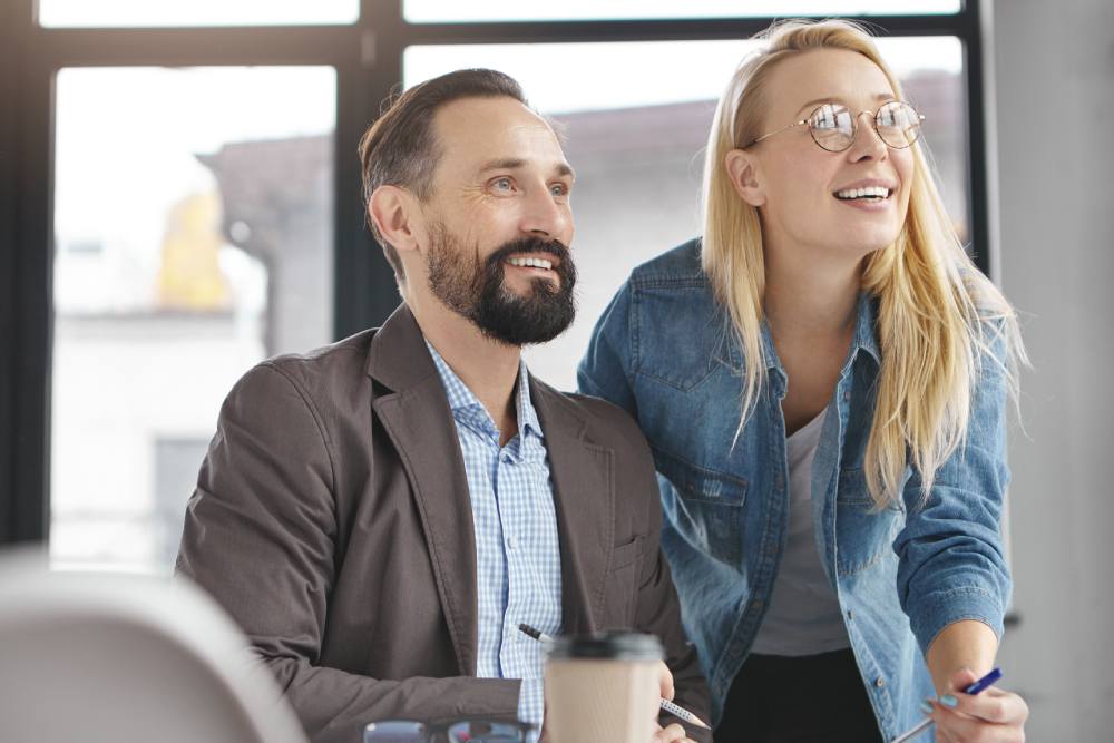 Confident couple prepared to purchase real estate Centerton AR homes