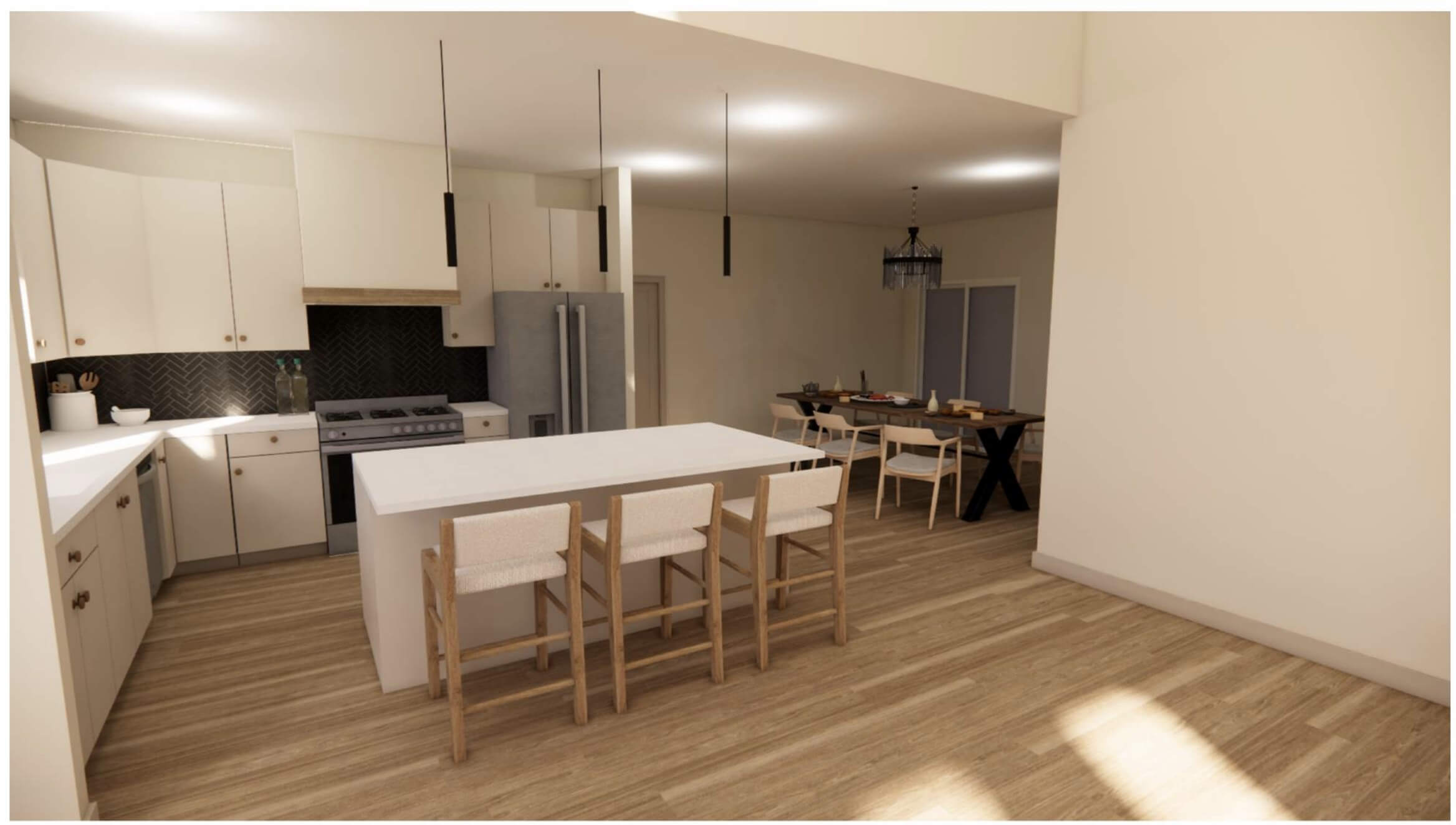Moonridge II kitchen in residential homes Centerton & Bentonville