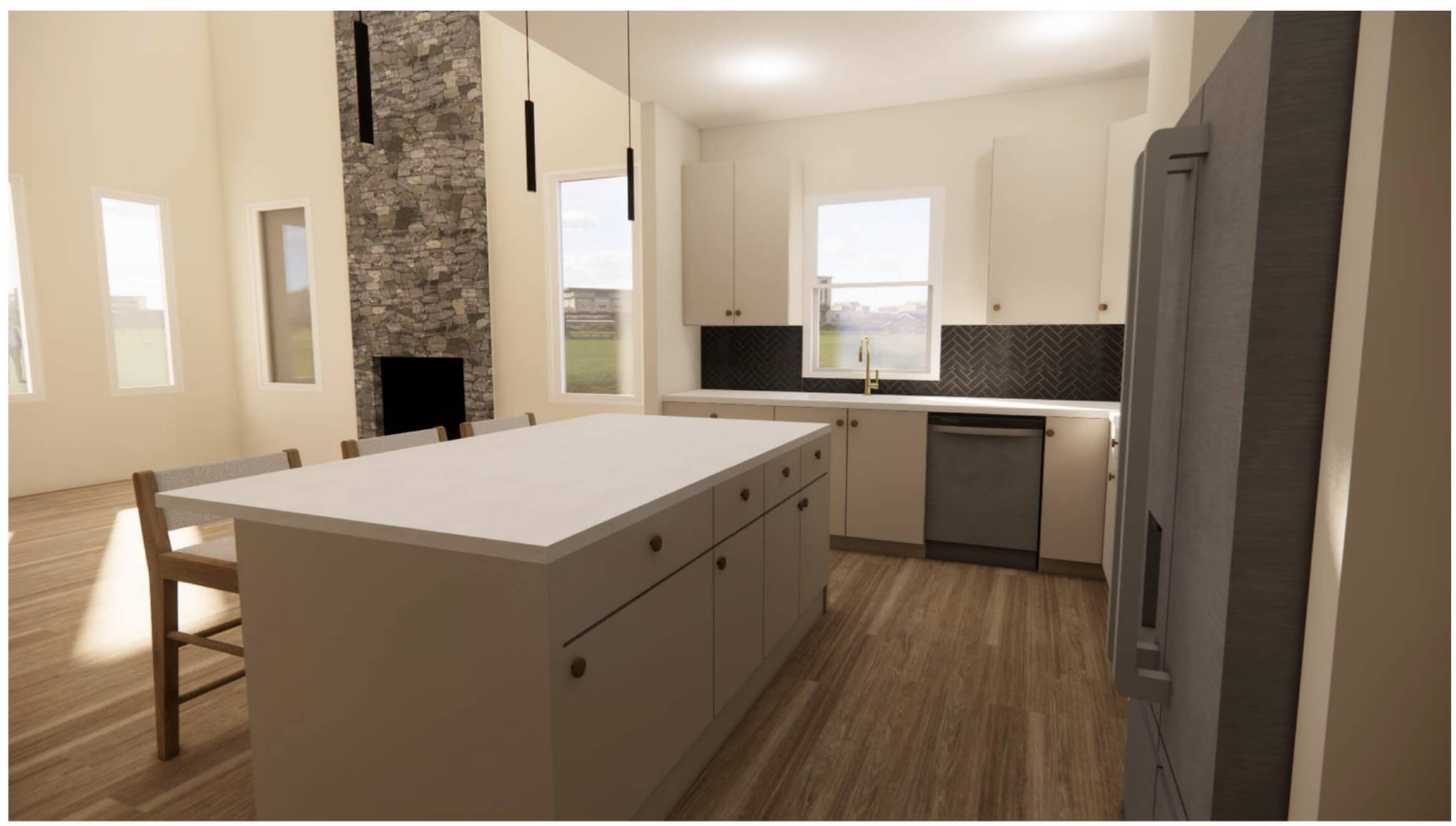 Moonridge II kitchen in residential homes Centerton & Bentonville