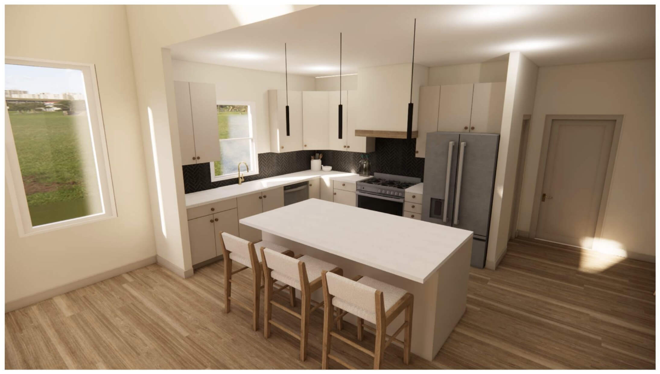 Moonridge II kitchen in residential homes Centerton & Bentonville