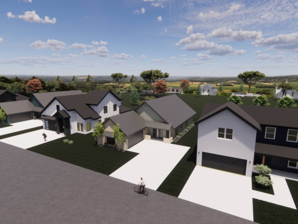 Quiet neighborhood with new homes in real estate Centerton AR